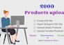import products via CSV to shopify, woocommerce and more